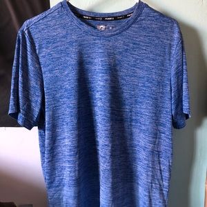 men’s blue athletic shirt